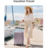 image:imageBAGSMART Carry On Luggage 22x14x9 Airline Approved with Spinner Wheels100 PC Hardside Expandable Luggage with TSA Lock for Trips 20 Inch Rolling Suitcases for Men WomenBeigePurple