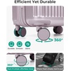 image:imageBAGSMART Carry On Luggage 22x14x9 Airline Approved with Spinner Wheels100 PC Hardside Expandable Luggage with TSA Lock for Trips 20 Inch Rolling Suitcases for Men WomenBeigePurple