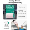 image:imageBAGSMART Carry On Luggage 22x14x9 Airline Approved with Spinner Wheels100 PC Hardside Expandable Luggage with TSA Lock for Trips 20 Inch Rolling Suitcases for Men WomenBeigePink