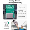image:imageBAGSMART Carry On Luggage 22x14x9 Airline Approved with Spinner Wheels100 PC Hardside Expandable Luggage with TSA Lock for Trips 20 Inch Rolling Suitcases for Men WomenBeigePurple