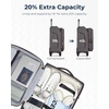 image:imageBAGSMART CarryOn Luggage Airline Approved 20 inch Expandable Suitcase with Duffel bag Softside Lightweight Suitcases with Spinner Wheels GrayGray
