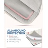 image:imageBAGSMART Laptop Case with Handle Puffy Laptop Sleeve Bag for Women MacBook Case for Dell HP Lenovo MacBook AirPro 1314 inch BeigeBasic