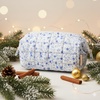 image:imageBAGSMART Makeup Bag Travel Toiletry Bag Puffy Padded Make Up Bags for Women Makeup Organizer Case Wideopen Pouch Purse Travel Essentials Toiletries Accessories Brushes Apricot Pink27Blue Ditsy Floral