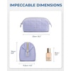 image:imageBAGSMART Makeup Bag Travel Toiletry Bag Puffy Padded Make Up Bags for Women Makeup Organizer Case Wideopen Pouch Purse Travel Essentials Toiletries Accessories Brushes Apricot Pink18Lavender Purple