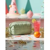 image:imageBAGSMART Makeup Bag Travel Toiletry Bag Puffy Padded Make Up Bags for Women Makeup Organizer Case Wideopen Pouch Purse Travel Essentials Toiletries Accessories Brushes Apricot Pink14Sage Green