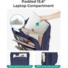 image:imageBAGSMART Small Underseat Carry on Luggage with Wheels 16 inch Small Under Seat Luggage Lightweight Travel Suitcase for Women Mist PurpleBlue