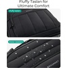 image:imageBAGSMART Small Underseat Carry on Luggage with Wheels 16 inch Small Under Seat Luggage Lightweight Travel Suitcase for Women Mist PurpleDeep Black