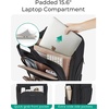 image:imageBAGSMART Small Underseat Carry on Luggage with Wheels 16 inch Small Under Seat Luggage Lightweight Travel Suitcase for Women Mist PurpleDeep Black