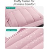 image:imageBAGSMART Small Underseat Carry on Luggage with Wheels 16 inch Small Under Seat Luggage Lightweight Travel Suitcase for Women Mist PurplePink