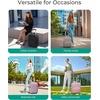 image:imageBAGSMART Small Underseat Carry on Luggage with Wheels 16 inch Small Under Seat Luggage Lightweight Travel Suitcase for Women Mist PurplePink