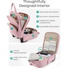 image:imageBAGSMART Small Underseat Carry on Luggage with Wheels 16 inch Small Under Seat Luggage Lightweight Travel Suitcase for Women Mist PurplePink