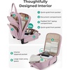 image:imageBAGSMART Small Underseat Carry on Luggage with Wheels 16 inch Small Under Seat Luggage Lightweight Travel Suitcase for Women Mist PurplePurple