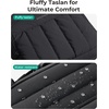 image:imageBAGSMART Small Underseat Carry on Luggage with Wheels 16inch Under Seat Luggage Lightweight Travel Luggage Travel Suitcase for Women Personal Item Bag Black
