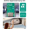 image:imageBAGSMART Underseat Carry on Luggage with Wheels Soft Underseat Travel Luggage with PVC WetDry Pockets Lightweight Soft Personal Item Suitcase for Short Trip Pinkish PurpleCamel