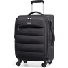 image:imageBAGSMART Underseat Carry on Luggage with Wheels Soft Underseat Travel Luggage with PVC WetDry Pockets Lightweight Soft Personal Item Suitcase for Short Trip Pinkish PurpleBlack