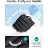 image:imageBAGSMART Underseat Carry on Luggage with Wheels Soft Underseat Travel Luggage with PVC WetDry Pockets Lightweight Soft Personal Item Suitcase for Short Trip Pinkish PurpleBlack