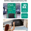 image:imageBAGSMART Underseat Carry on Luggage with Wheels Soft Underseat Travel Luggage with PVC WetDry Pockets Lightweight Soft Personal Item Suitcase for Short Trip Pinkish PurpleBlack