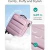 image:imageBAGSMART Underseat Carry on Luggage with Wheels Soft Underseat Travel Luggage with PVC WetDry Pockets Lightweight Soft Personal Item Suitcase for Short Trip Pinkish PurplePurple