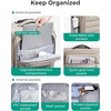 image:imageBAGSMART Underseat Carry on Luggage with Wheels Soft Underseat Travel Luggage with PVC WetDry Pockets Lightweight Soft Personal Item Suitcase for Short Trip Pinkish PurpleCamel