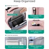 image:imageBAGSMART Underseat Carry on Luggage with Wheels Soft Underseat Travel Luggage with PVC WetDry Pockets Lightweight Soft Personal Item Suitcase for Short Trip Pinkish PurpleSakura Pink