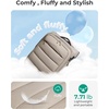 image:imageBAGSMART Underseat Carry on Luggage with Wheels Soft Underseat Travel Luggage with PVC WetDry Pockets Lightweight Soft Personal Item Suitcase for Short Trip Pinkish PurpleCamel