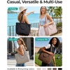 image:imageBAGSMART Yoga Tote Bag for Women with Knotted Handle Lightweight Pilates Bag with Yoga Mat Holder Gym Bag for Work TravelCoffee Brown