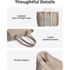 image:imageBAGSMART Yoga Tote Bag for Women with Knotted Handle Lightweight Pilates Bag with Yoga Mat Holder Gym Bag for Work TravelCream