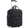 image:imageBAGSMART Small Underseat Carry on Luggage with Wheels 16inch Under Seat Luggage Lightweight Travel Luggage Travel Suitcase for Women Personal Item Bag Black