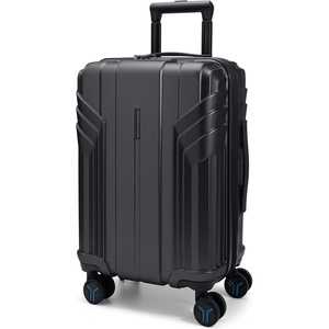 image:imageBAGSMART 2 Piece Luggage 20 Inch Carry On Suitcase with Spinner Wheels Polycarbonate Material BlueBlack