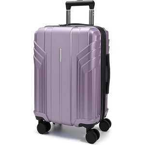 image:imageBAGSMART 2 Piece Luggage 20 Inch Carry On Suitcase with Spinner Wheels Polycarbonate Material BlueLavender Purple