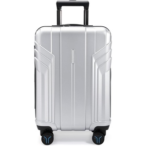 image:imageBAGSMART 2 Piece Luggage 20 Inch Carry On Suitcase with Spinner Wheels Polycarbonate Material BlueSliver
