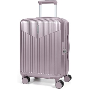 image:imageBAGSMART Carry On Luggage 22x14x9 Airline Approved with Spinner Wheels100 PC Hardside Expandable Luggage with TSA Lock for Trips 20 Inch Rolling Suitcases for Men WomenBeigePurple