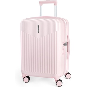 image:imageBAGSMART Carry On Luggage 22x14x9 Airline Approved with Spinner Wheels100 PC Hardside Expandable Luggage with TSA Lock for Trips 20 Inch Rolling Suitcases for Men WomenBeigePink