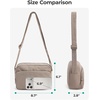 image:imageBAGSMART Foldable Crossbody Bags for Women Small Travel Purses  24L mini for daily travel campus waterresistant sling bag cute travel purse classic shoulder bagPink