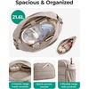 image:imageBAGSMART Gym Bag for Women Lightweight Personal Item Travel Bag Puffer Duffle Bag 2PC Travel Bag Quilted Carry On Weekender Overnight Bag Puffy Duffel Bag for Travel Water ResistantBrownCoffee Brown
