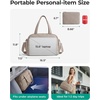 image:imageBAGSMART Gym Bag for Women Lightweight Personal Item Travel Bag Puffer Duffle Bag 2PC Travel Bag Quilted Carry On Weekender Overnight Bag Puffy Duffel Bag for Travel Water ResistantBrownBaby Pink