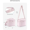 image:imageBAGSMART Lunch Box for Women Insulated Lunch Bag Leakproof Cute Adult Lightweight Quilted Reusable Cooler for Office Work Picnic Travel Lunch Tote with Adjustable Shoulder Strap Coffee BrownCherry