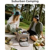 image:imageBAGSMART Puffy Insulated Lunch Bag Lightweight Large 14L Double Deck Lunch Box for Women Soft Cooler Tote for Office Work Travel Camping with Stretch Side Pockets Fits 40 oz Bottle BlackSage Green