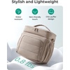 image:imageBAGSMART Puffy Insulated Lunch Bag Lightweight Large 14L Double Deck Lunch Box for Women Soft Cooler Tote for Office Work Travel Camping with Stretch Side Pockets Fits 40 oz Bottle BlackPink