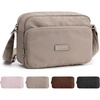 image:imageBAGSMART Foldable Crossbody Bags for Women Small Travel Purses  24L mini for daily travel campus waterresistant sling bag cute travel purse classic shoulder bagCamel