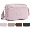 image:imageBAGSMART Foldable Crossbody Bags for Women Small Travel Purses  24L mini for daily travel campus waterresistant sling bag cute travel purse classic shoulder bagPink