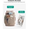 image:imageBAGSMART 35L Travel Backpack for Women amp Men Fits 17Inch Laptop Airline Approved Carry On Backpack with Wet Pocket amp Shoe Pouch WaterResistant Personal Item Travel Bag BlackOlive Green