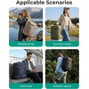 image:imageBAGSMART 35L Travel Backpack for Women amp Men Fits 17Inch Laptop Airline Approved Carry On Backpack with Wet Pocket amp Shoe Pouch WaterResistant Personal Item Travel Bag BlackBlack