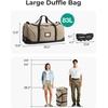 image:imageBAGSMART 83L Foldable Travel Bag Large Duffle Bag for Travel Weekender Duffel Luggage Bag for Sport College Camping Water Resistant BrownNavy Blue