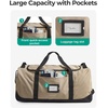 image:imageBAGSMART 83L Foldable Travel Bag Large Duffle Bag for Travel Weekender Duffel Luggage Bag for Sport College Camping Water Resistant BrownNavy Blue