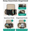 image:imageBAGSMART 83L Foldable Travel Bag Large Duffle Bag for Travel Weekender Duffel Luggage Bag for Sport College Camping Water Resistant BrownNavy Blue
