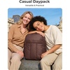 image:imageBAGSMART Backpack for Women Travel Backpack with Large Side Pocket 156 Inch Work College Backpack Purse Waterproof Business Teacher Laptop Bag Camel156 Inchocolate