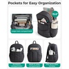 image:imageBAGSMART Backpack for Women Travel Backpack with Large Side Pocket 156 Inch Work College Backpack Purse Waterproof Business Teacher Laptop Bag Camel156 Inpink