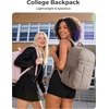 image:imageBAGSMART Backpack for Women Travel Backpack with Large Side Pocket 156 Inch Work College Backpack Purse Waterproof Business Teacher Laptop Bag Camel156 Incamel