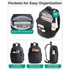 image:imageBAGSMART Backpack for Women Travel Backpack with Large Side Pocket 156 Inch Work College Backpack Purse Waterproof Business Teacher Laptop Bag Camel97 Inchocolate